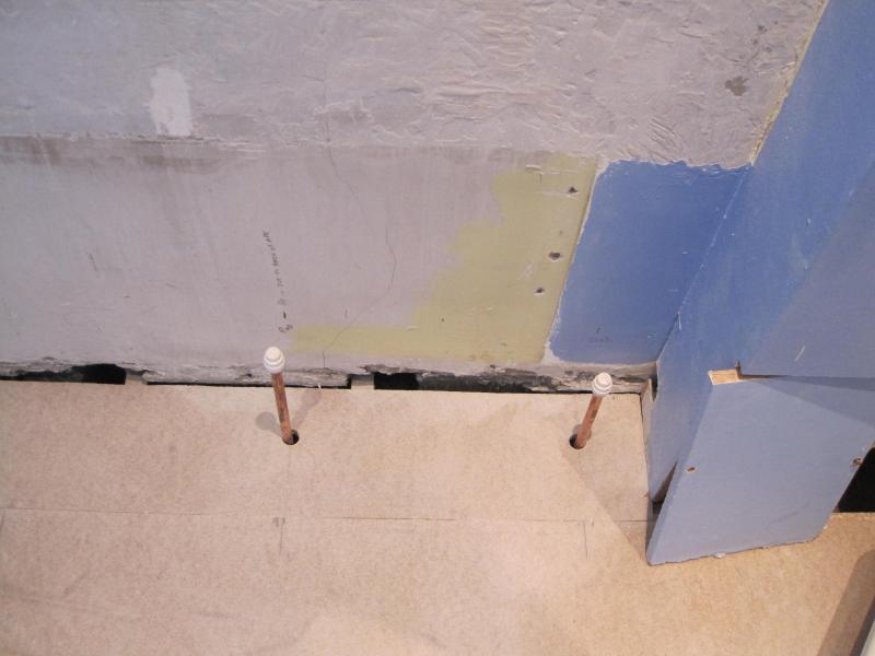 Flooring over heating pipes
