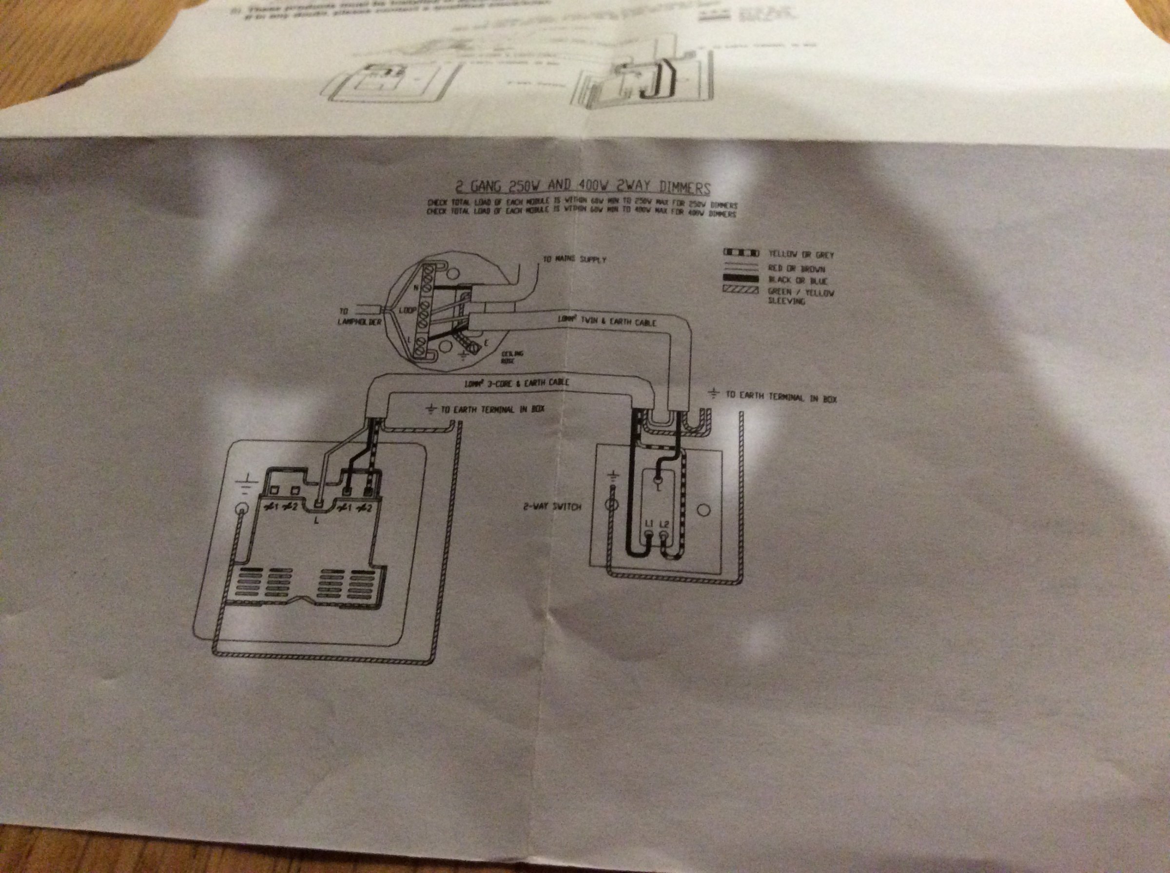 Holder Dimmer Switch instructions