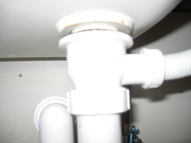 Leaking pipe from sink