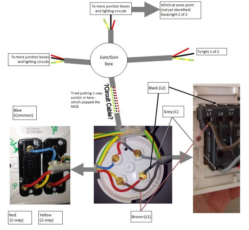 Difficulties adding intermediate switch | DIYnot Forums