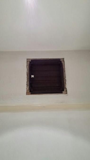 vent location - above picture rail