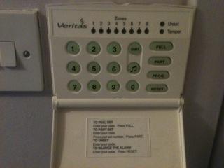 Veritas alarm keypad panel