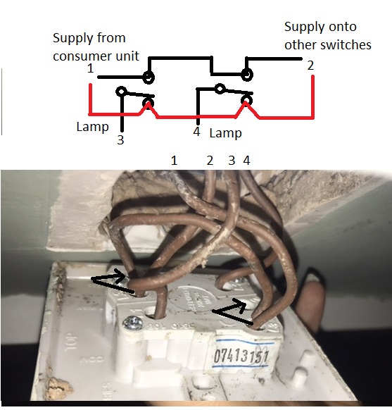 Upside down double light switch DIYnot Forums