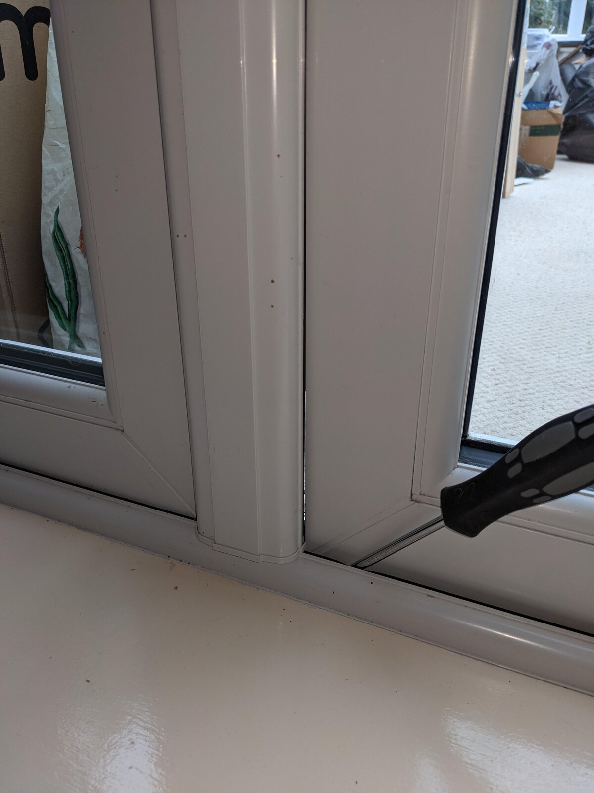 Big gap at bottom of double pvc doors DIYnot Forums
