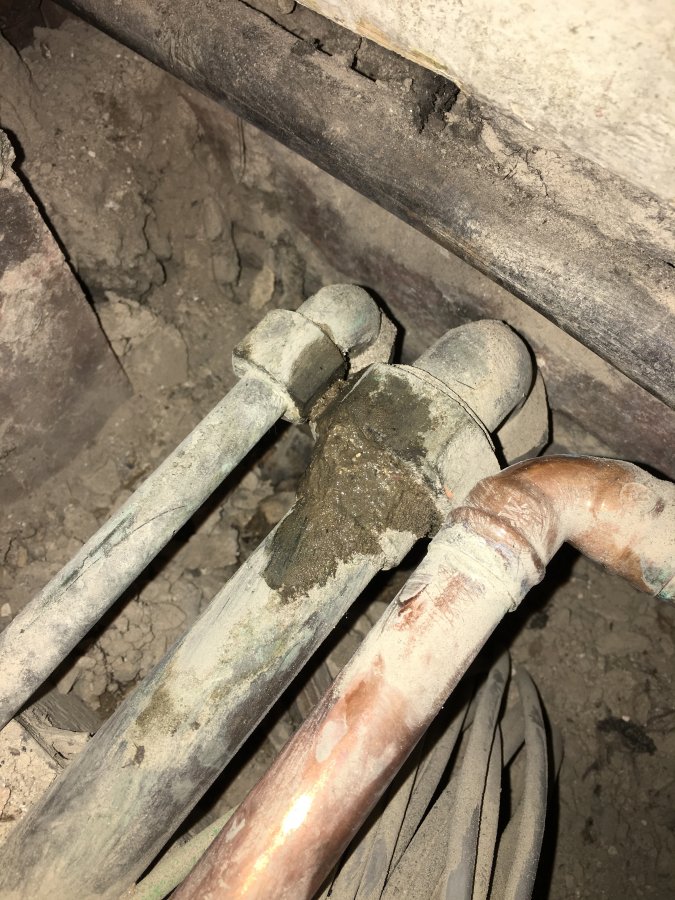 Old water pipes with brass fittings DIYnot Forums