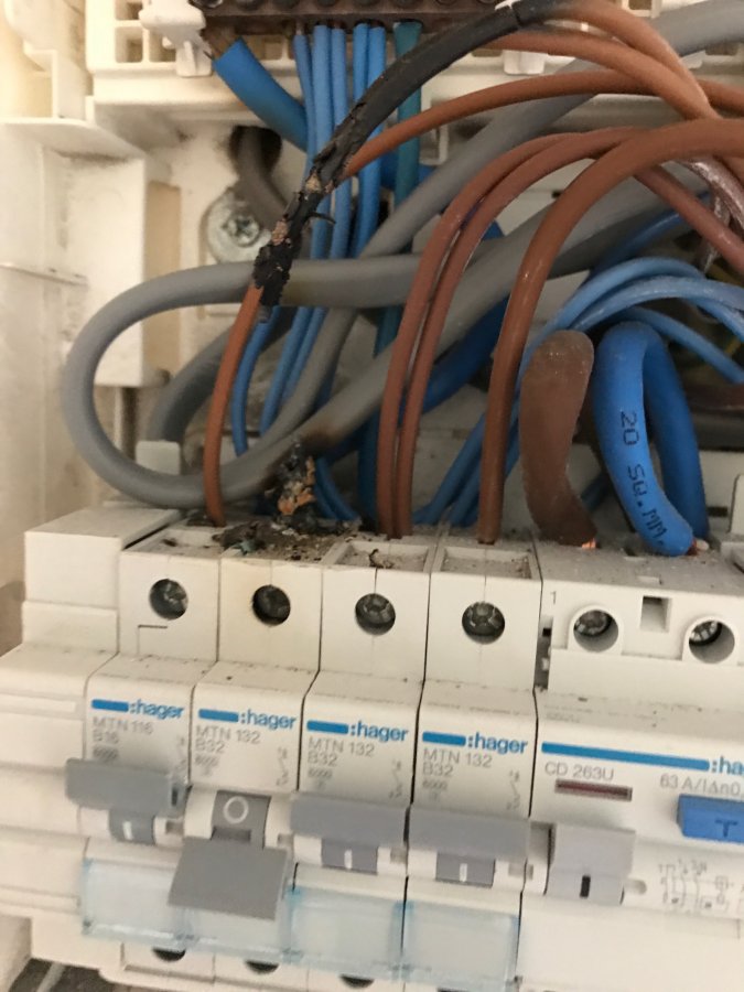 Fire in fuse box DIYnot Forums