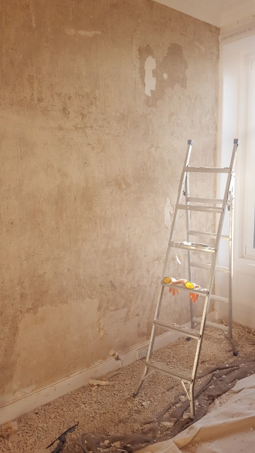 Reskimming old plaster repair first with sand+cement or just