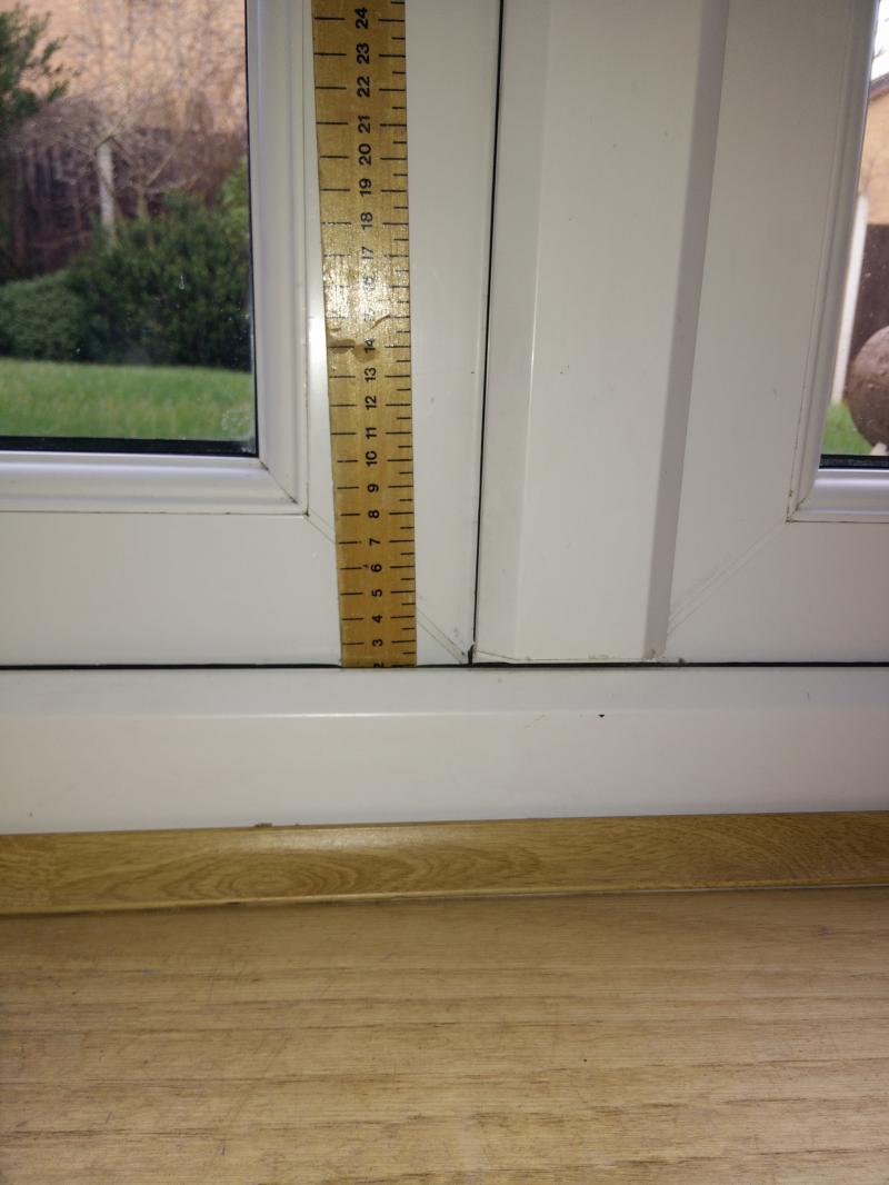 UPVC French door gap DIYnot Forums