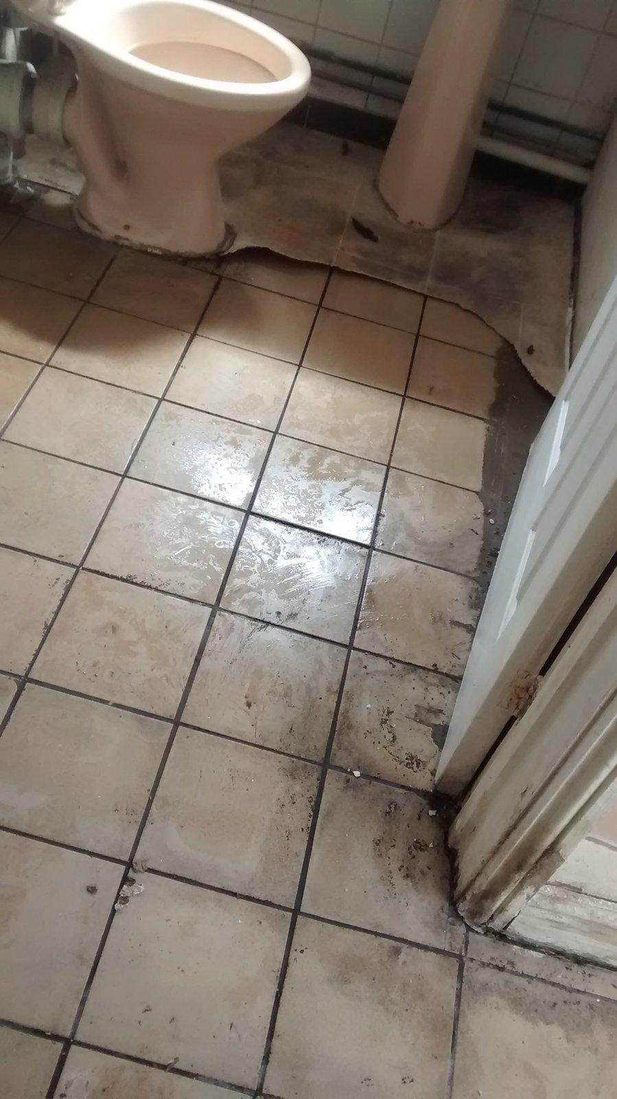 Water Under Vinyl In Kitchen Diynot, Water Under Tile Floor In Bathroom