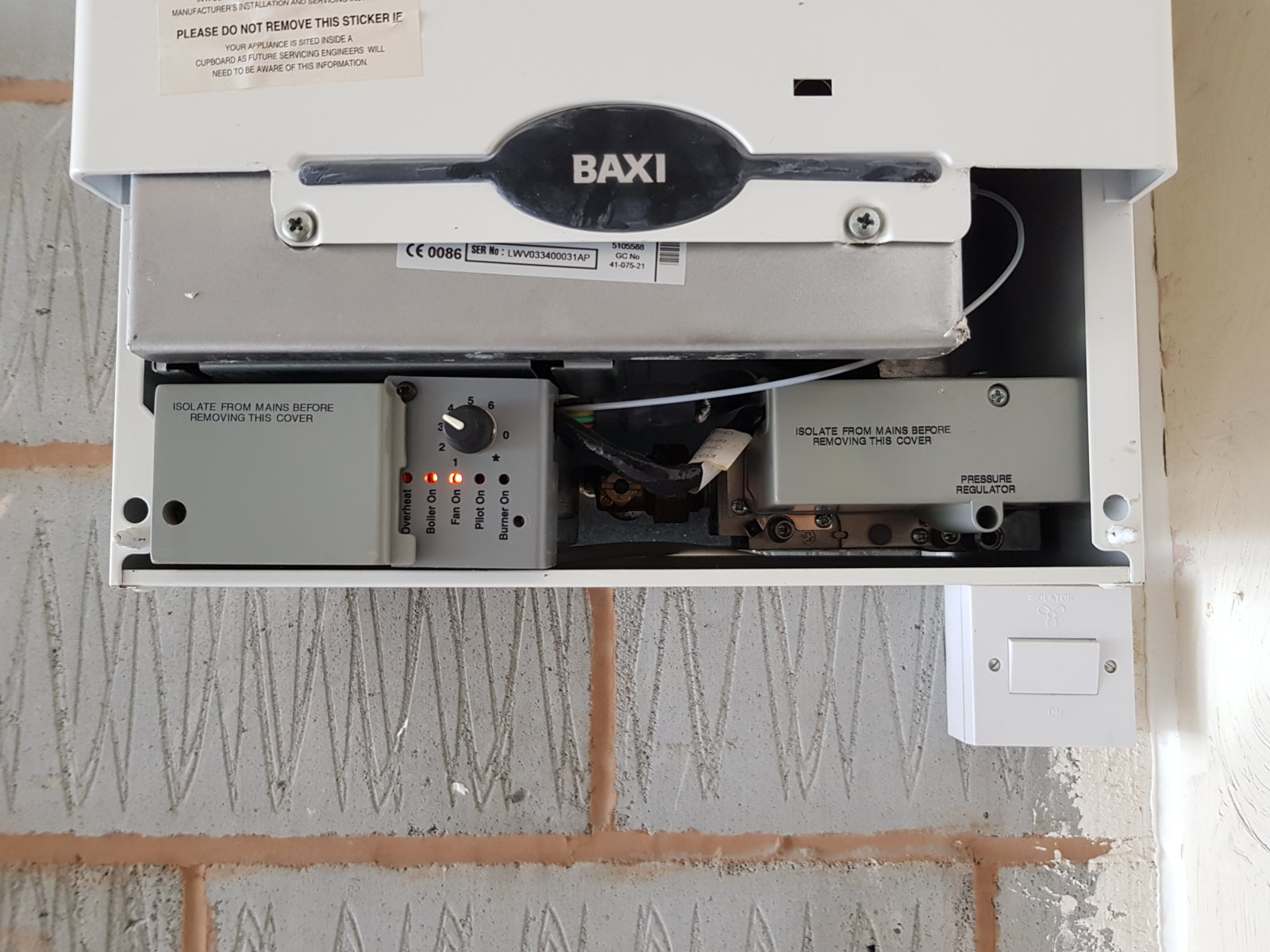 Baxi Solo 3 Pilot/Burner Lights Off DIYnot Forums