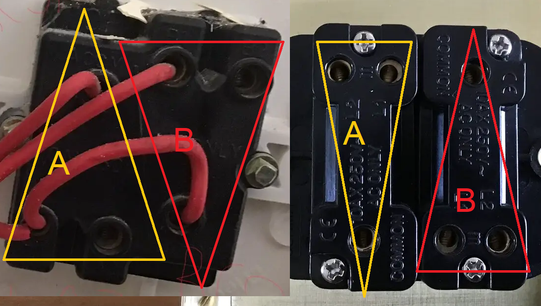 2 Gang switch wiring | DIYnot Forums