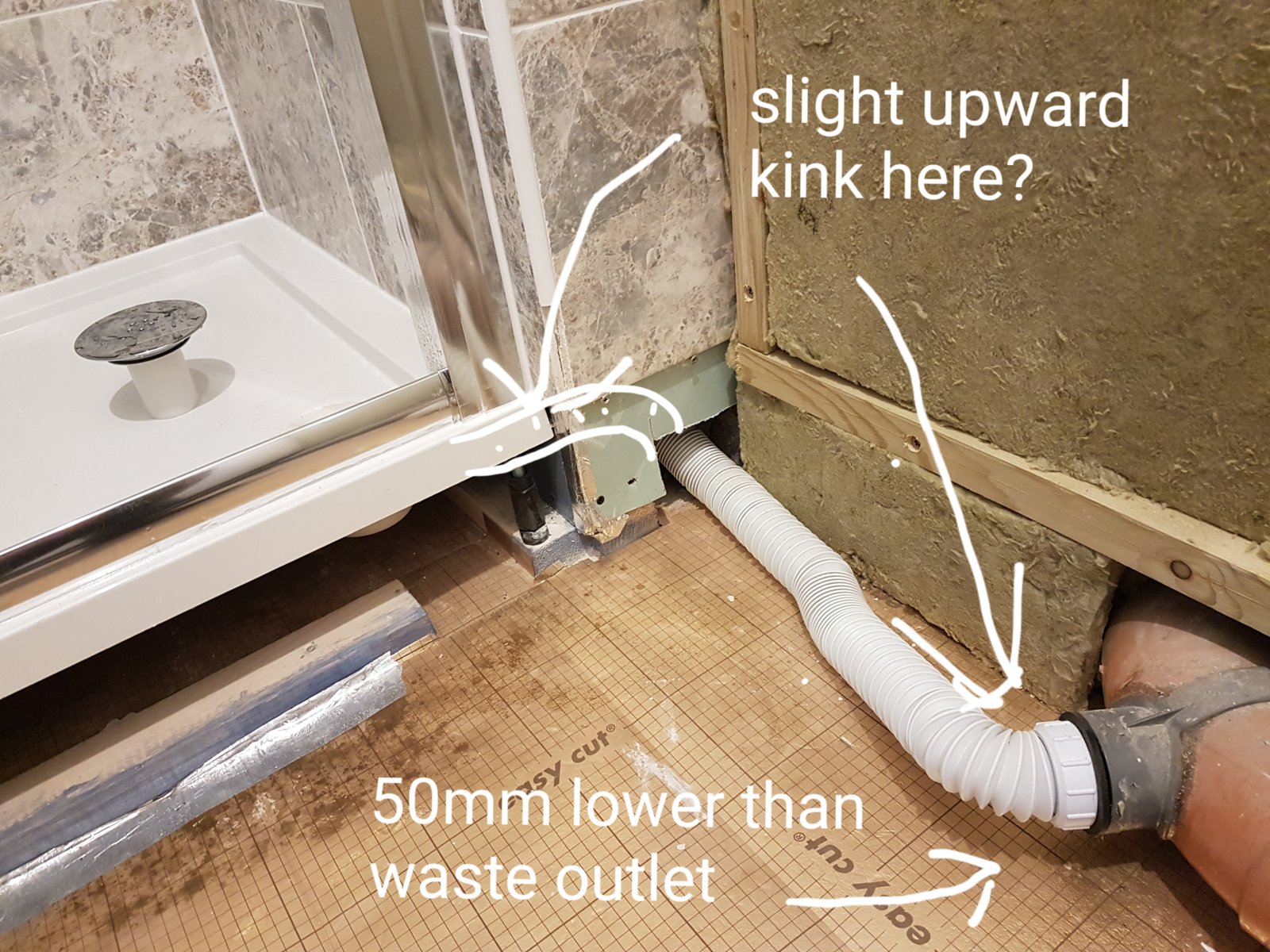 90mm shower waste a little slow to drain DIYnot Forums