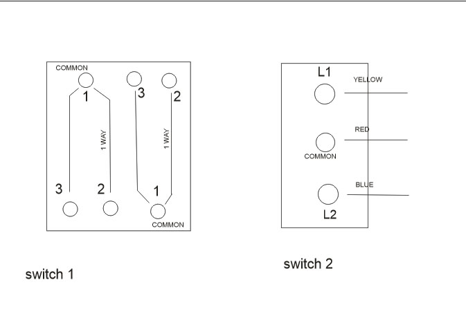 Using A Two Gang Light Switch For, Wiring Diagram 2 Gang Way Light Switch