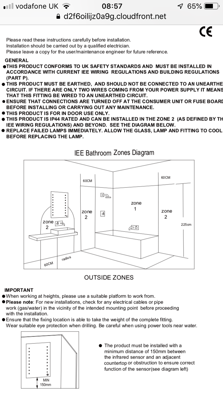 Bathroom Mirror Wiring Diagram