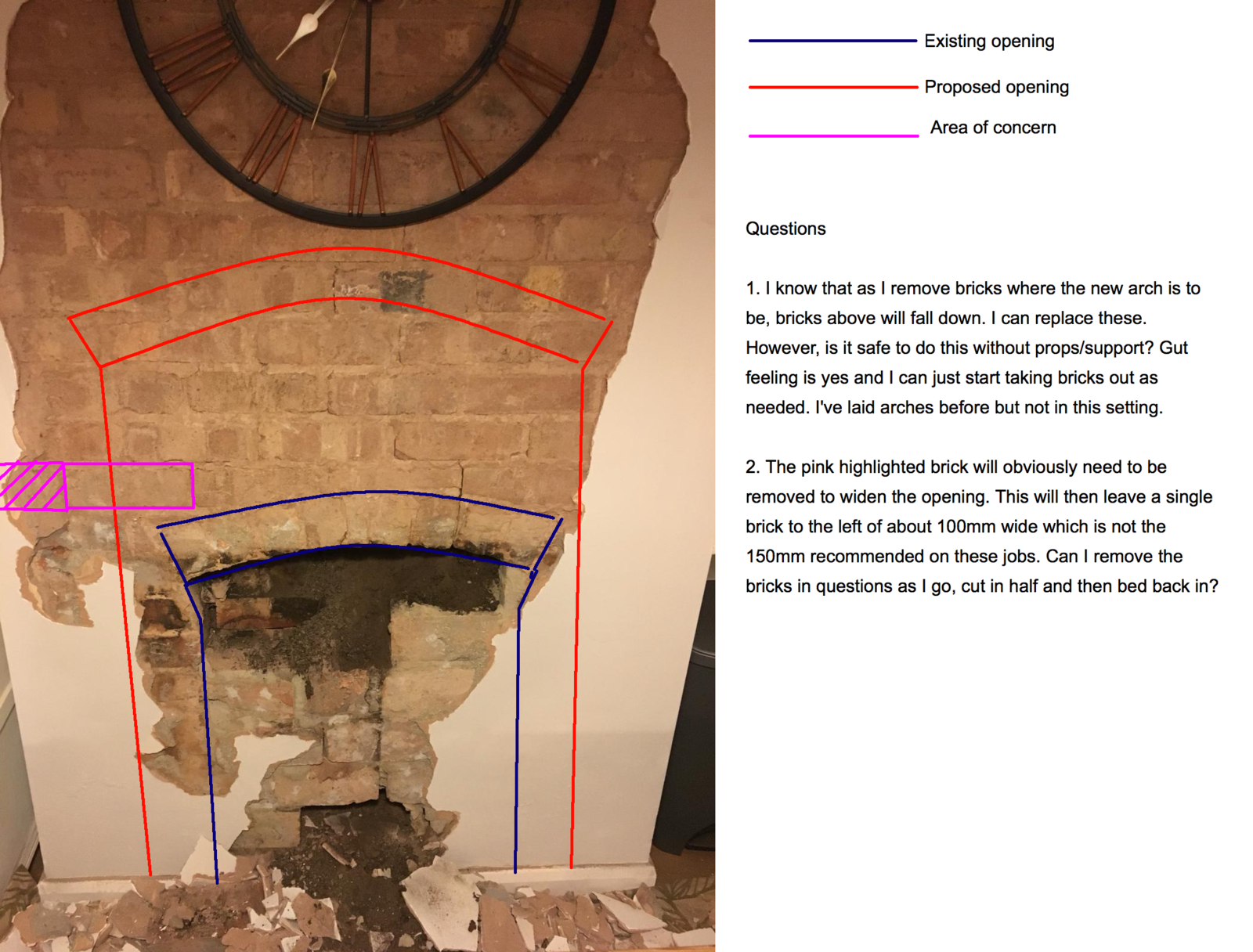 Widening chimney opening via a brick arch DIYnot Forums