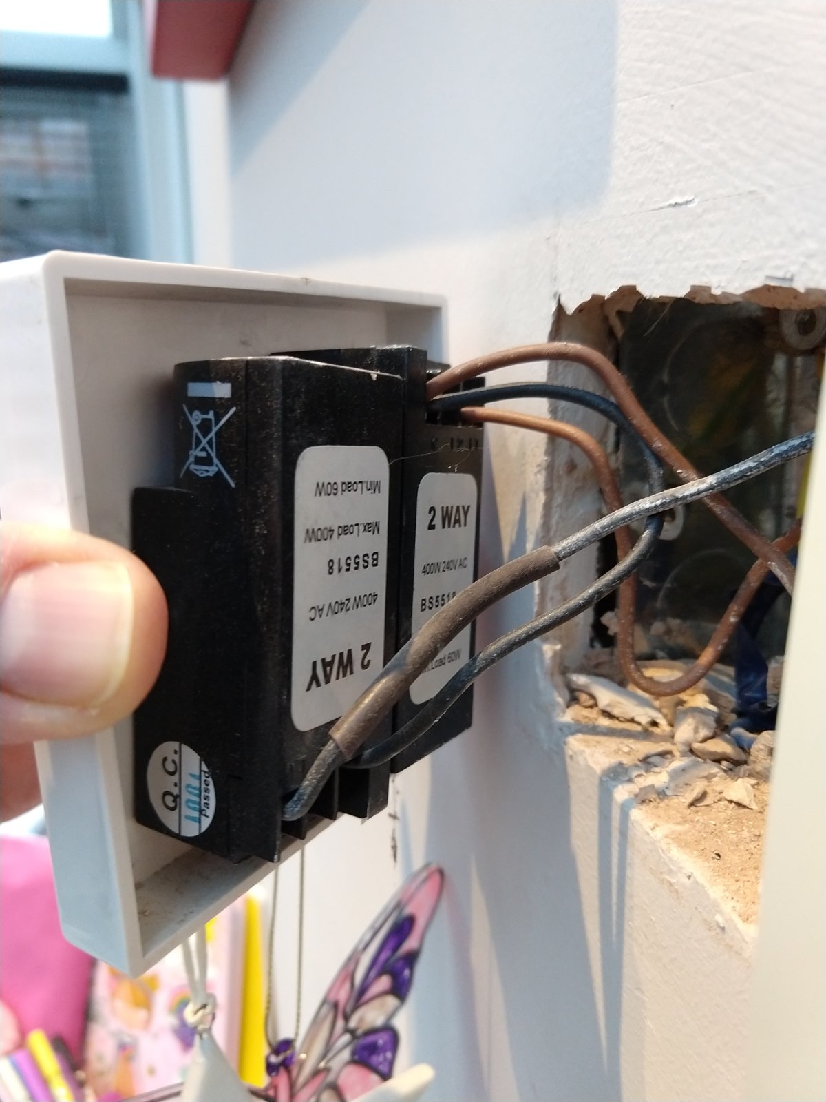 replace double dimmer with normal switch | DIYnot Forums