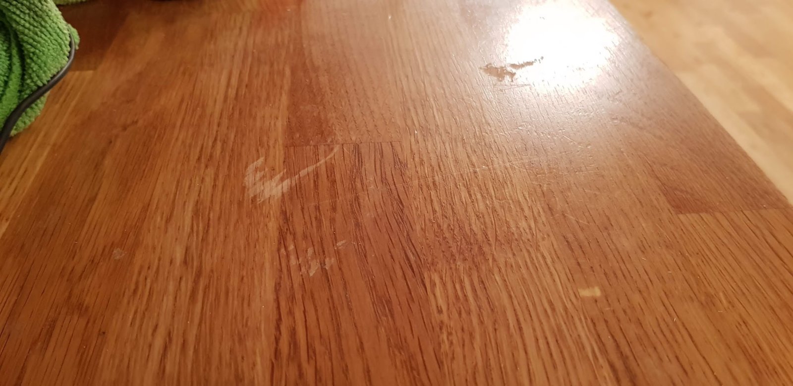 Scratched varnish on wooden kitchen counter how to fix? DIYnot Forums