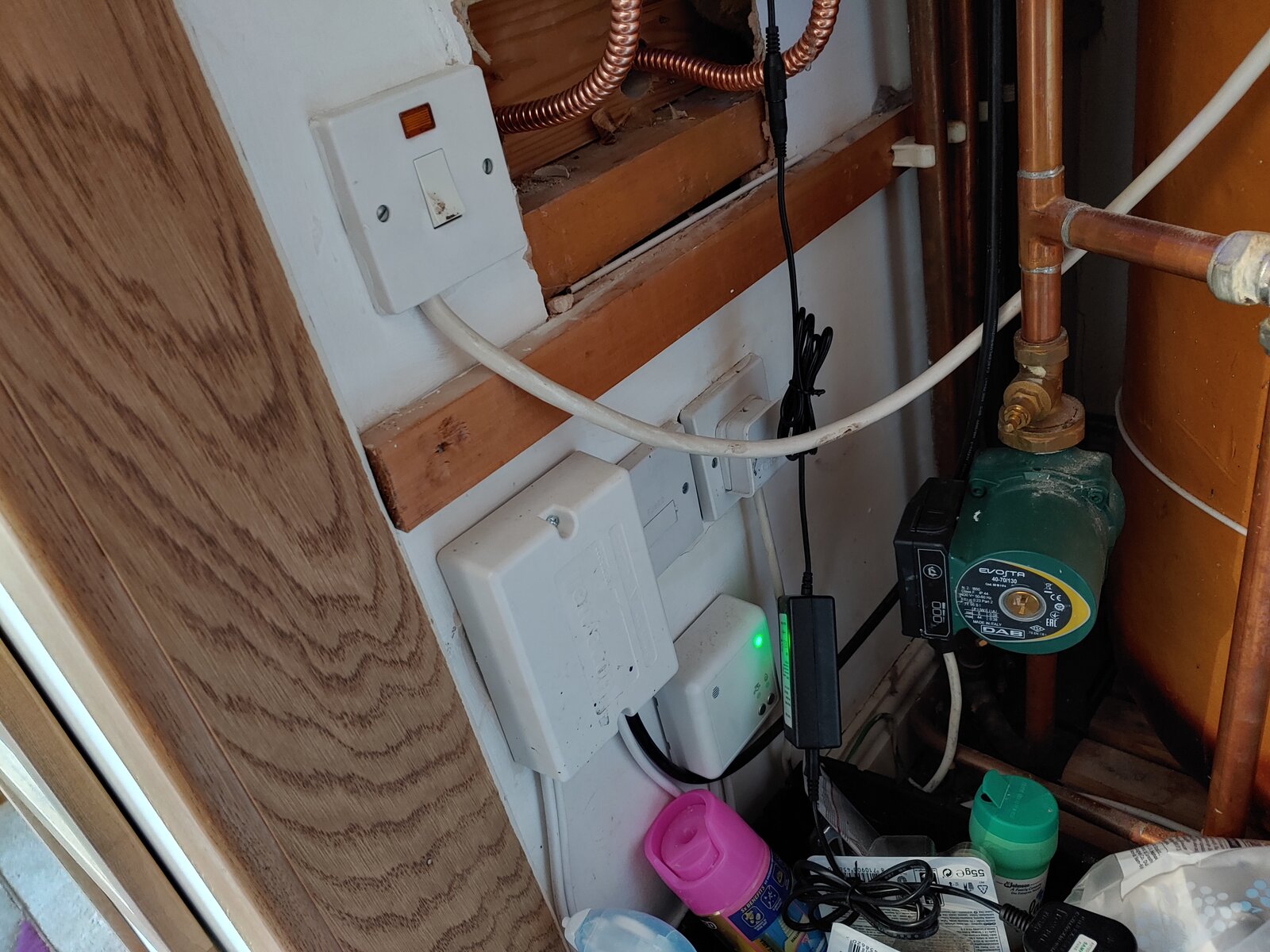 Adding plug socket in airing cupboard DIYnot Forums