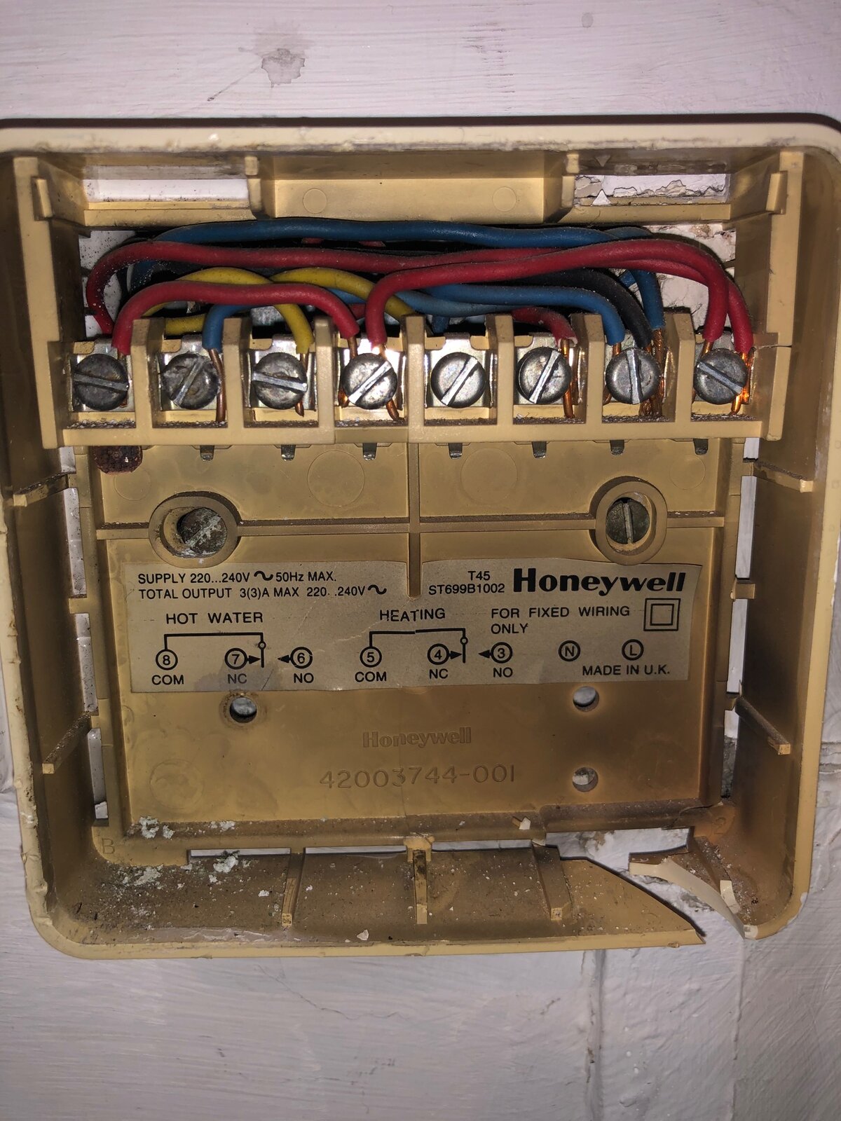 Honeywell T45 Wire Diagram Diynot Forums