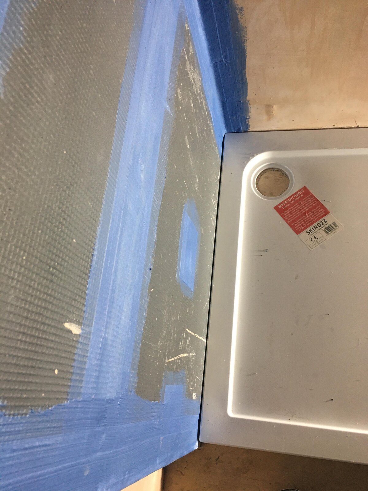 Shower tray edge gap advice DIYnot Forums