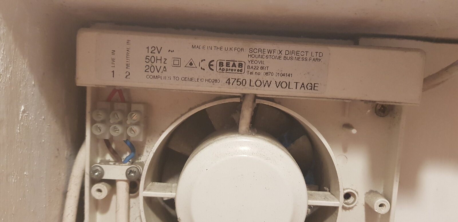 New 12v extractor fan connect to original timer? DIYnot Forums