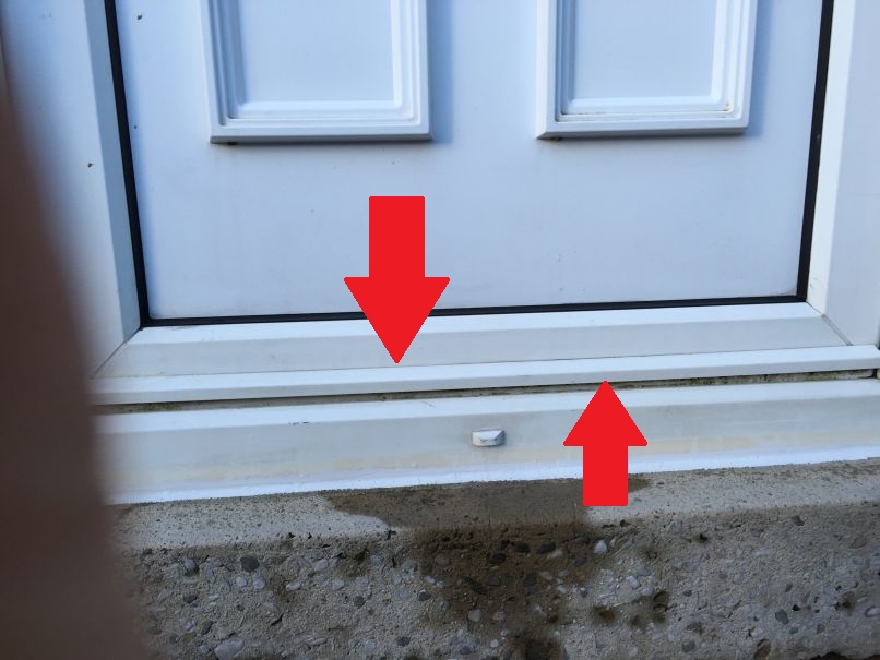 Water getting in uPVC door Page 2 DIYnot Forums