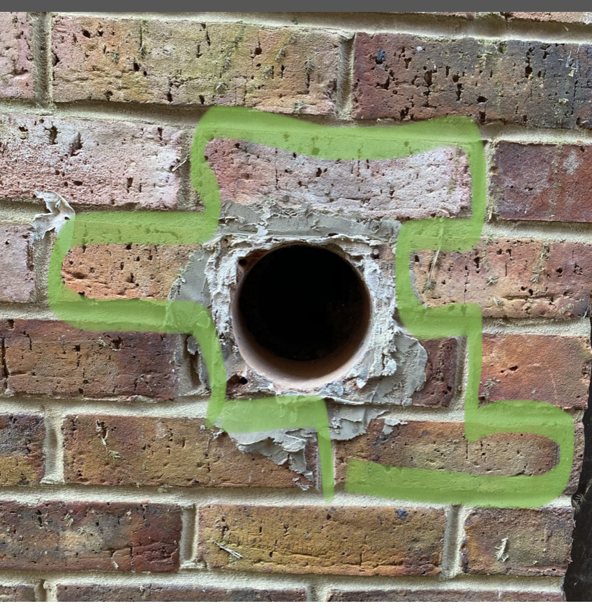 Repairing hole in bricks DIYnot Forums