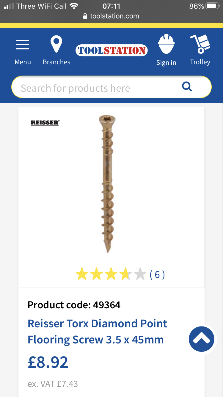 Best screws for 22mm chipboard flooring on 2” joists? DIYnot Forums