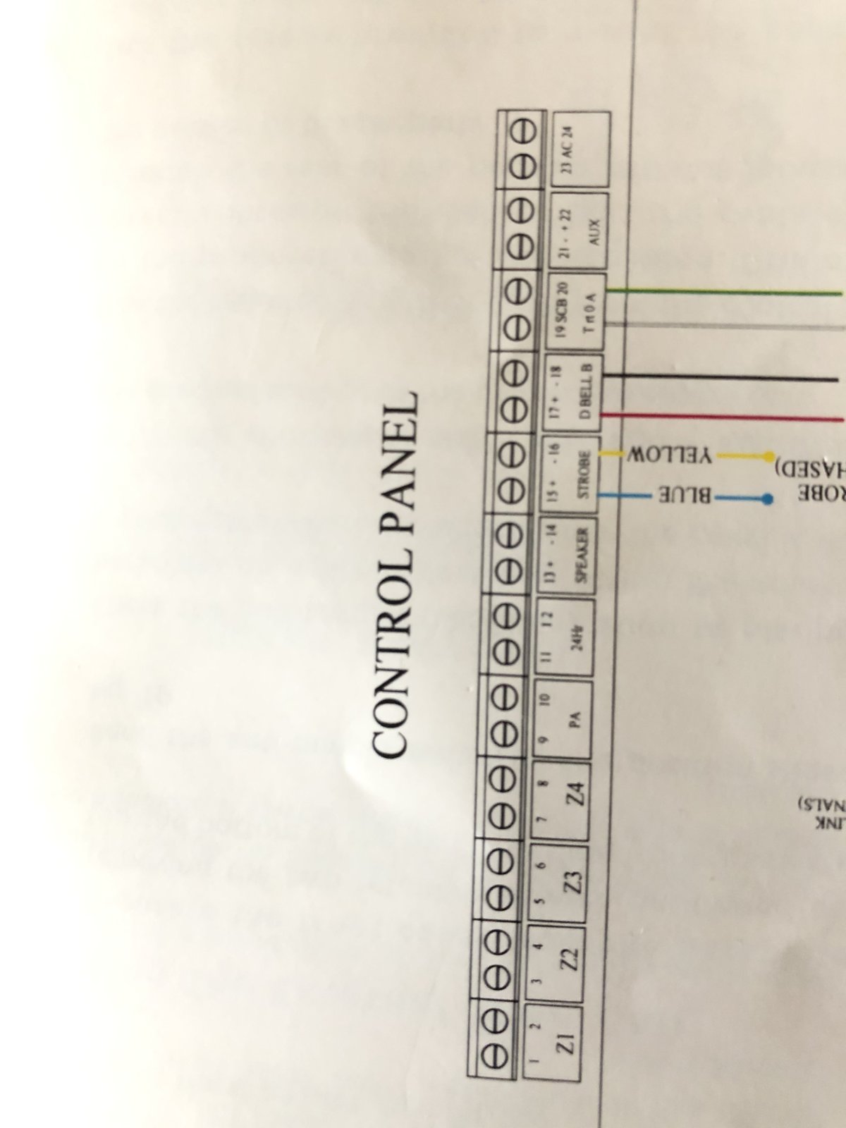 Pyronix delta bell to old control panel wiring | DIYnot Forums