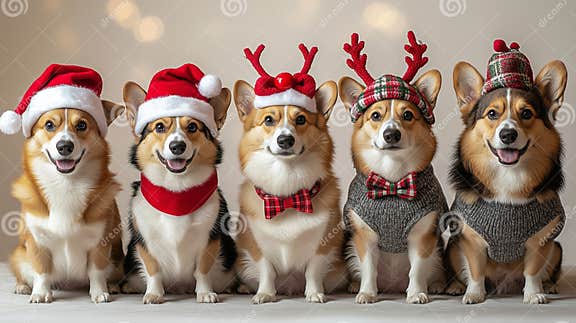 five-adorable-corgis-festive-christmas-costumes-posing-happily-row-cute-pets-bring-holiday-che...jpg