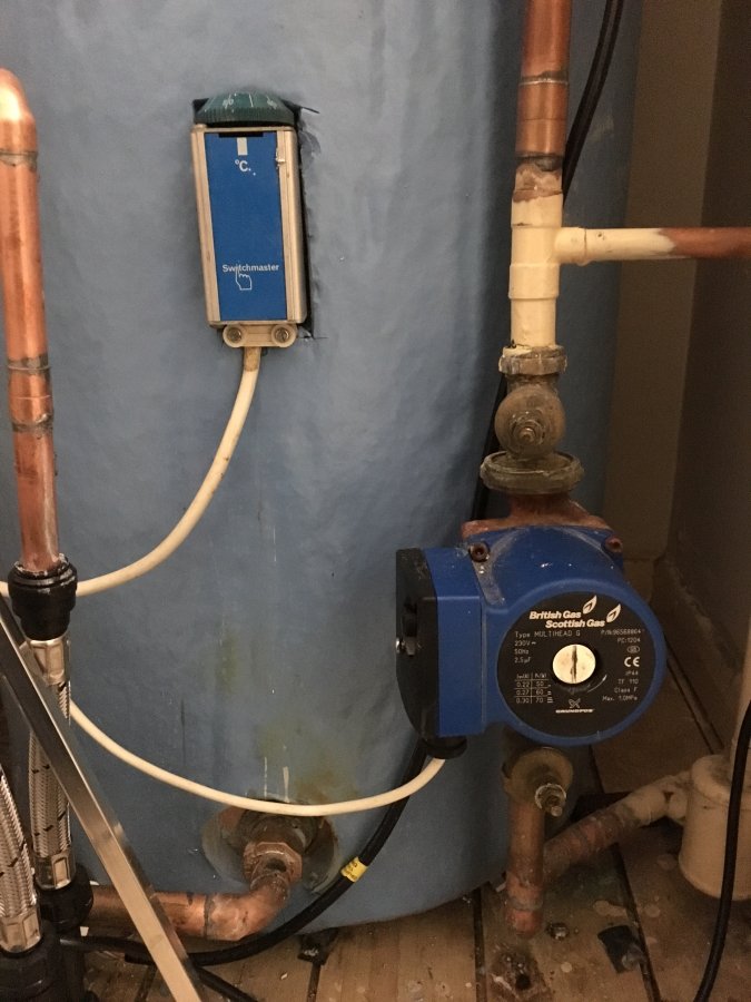 Honeywell changed but heating won't come on without hot water being on