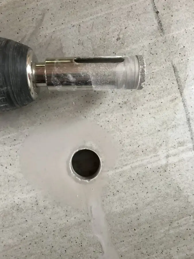 Drilling hole in porcelain for 1/2" pipe? DIYnot Forums