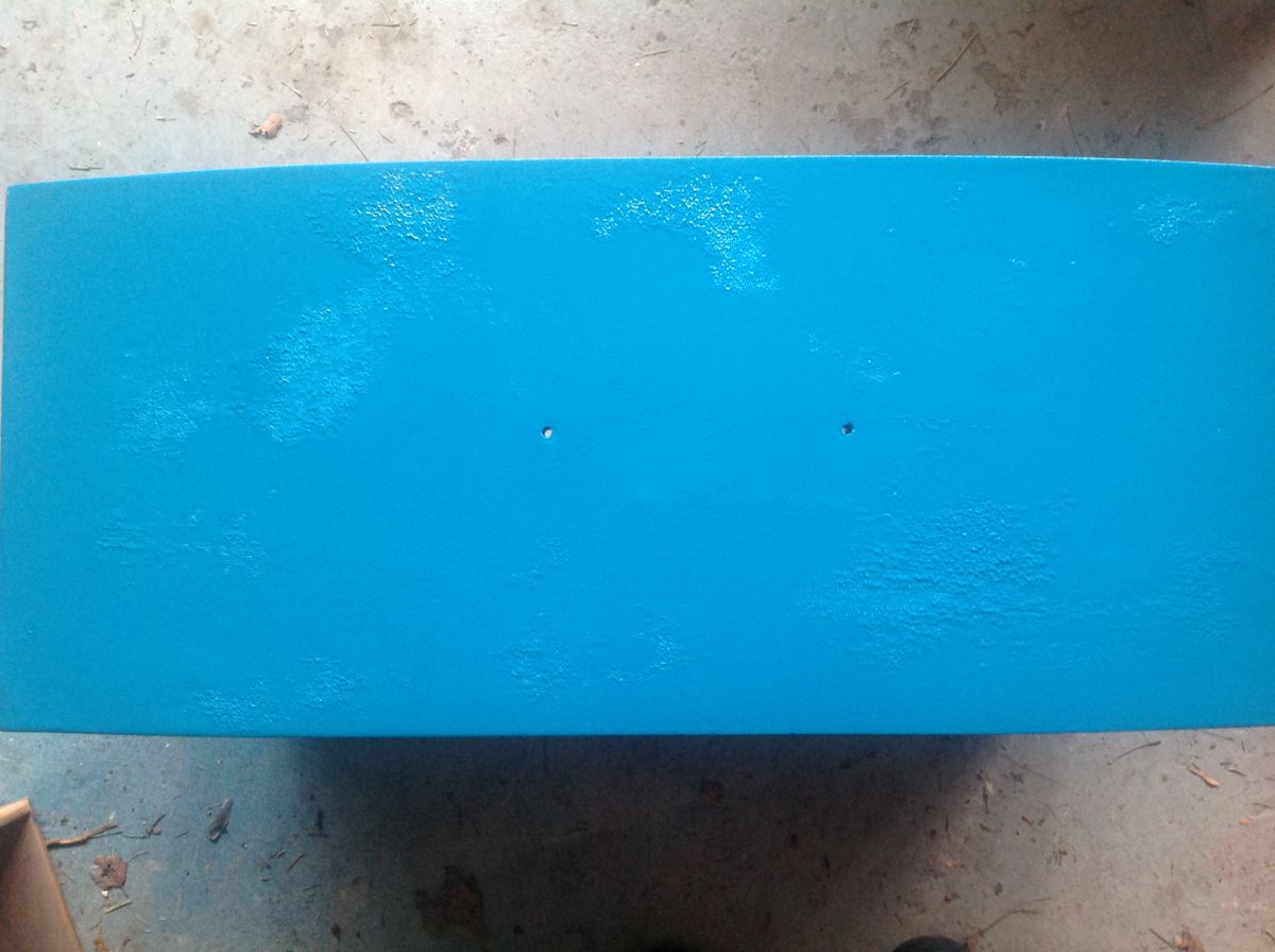 Any idea why the paint/primer is cracking on only this drawer? DIYnot