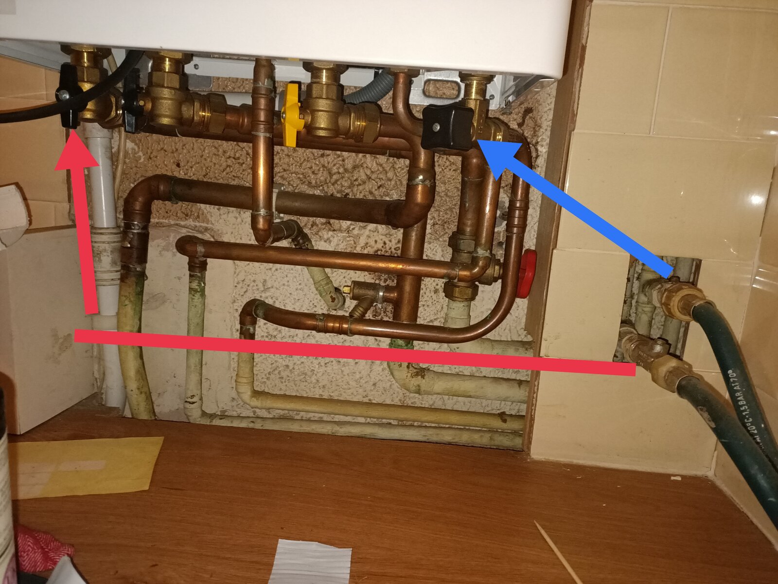 How to top up pressure on boiler, instructions no help DIYnot Forums