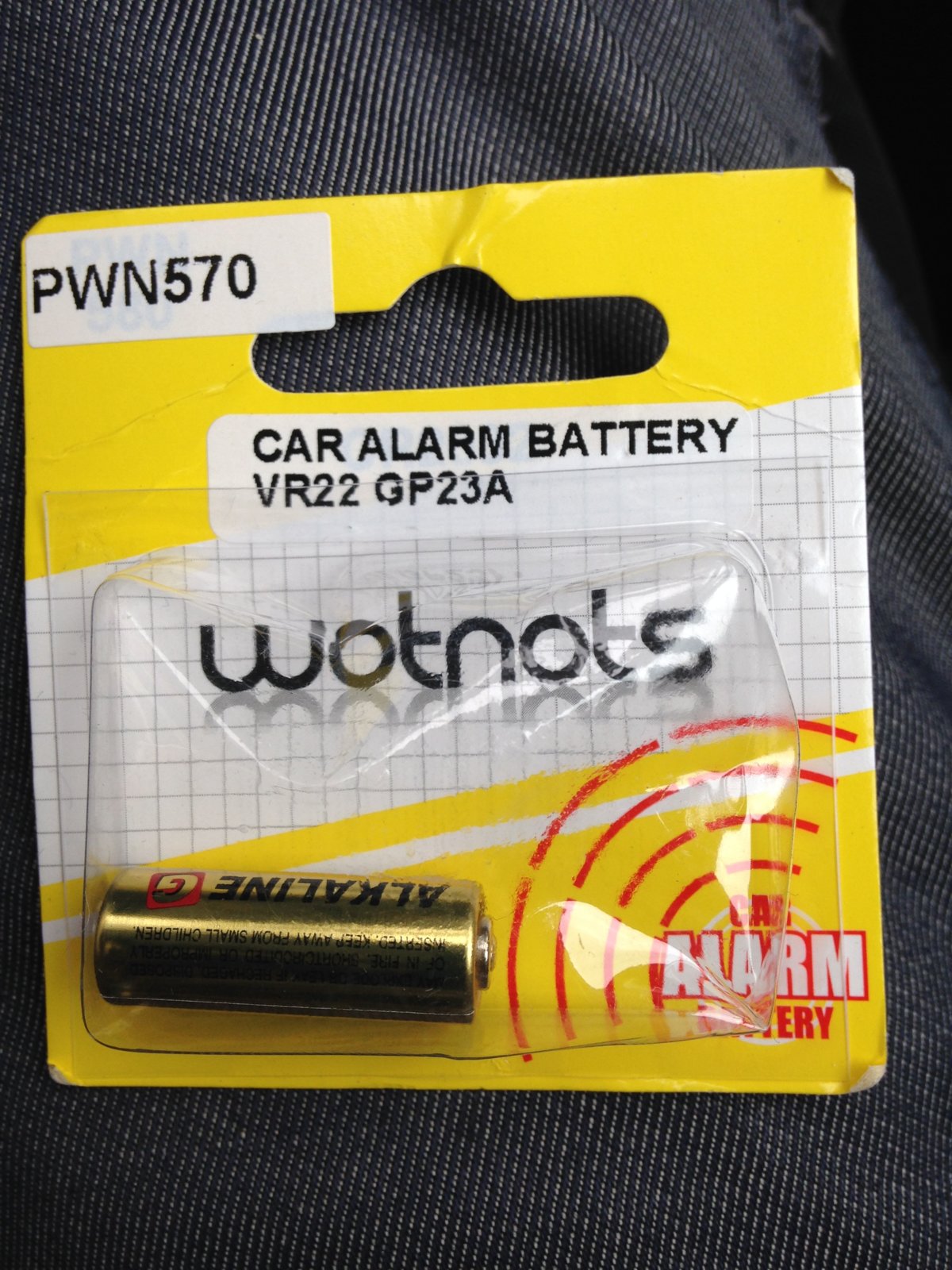 Battery for remote keyfob (garage door opener/security gate) DIYnot