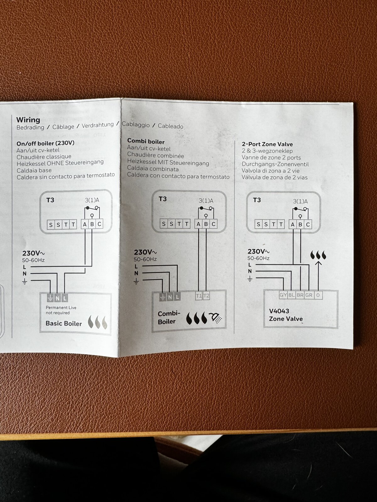 Thermostat wiring, Danfoss to Honeywell | DIYnot Forums