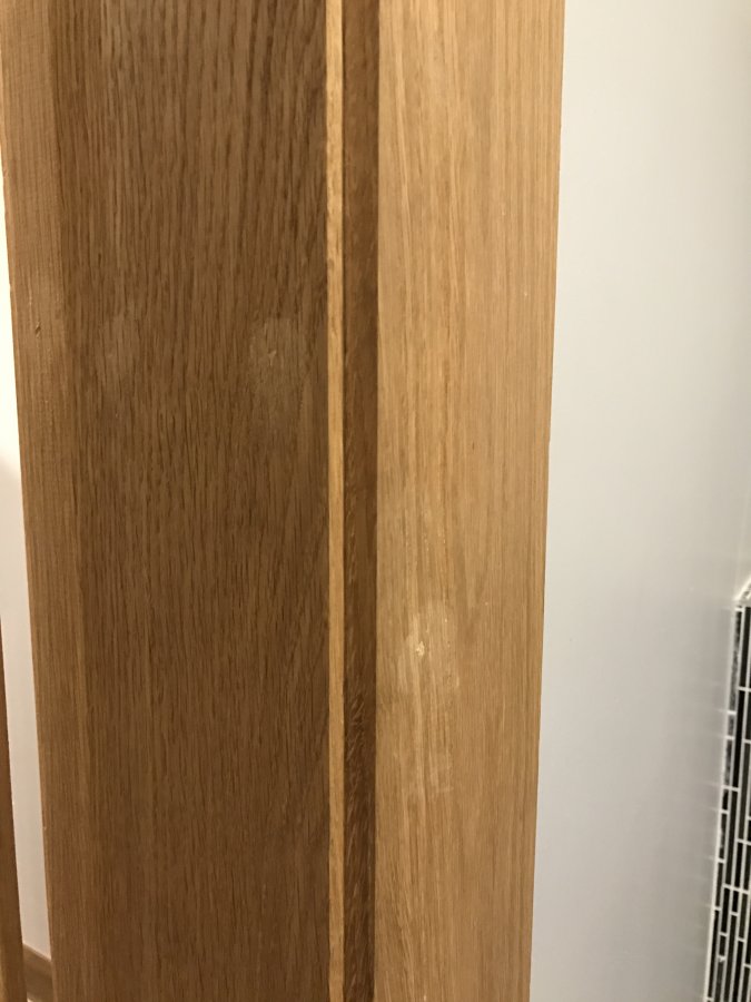 Removing paint bleed from oak door frames? DIYnot Forums