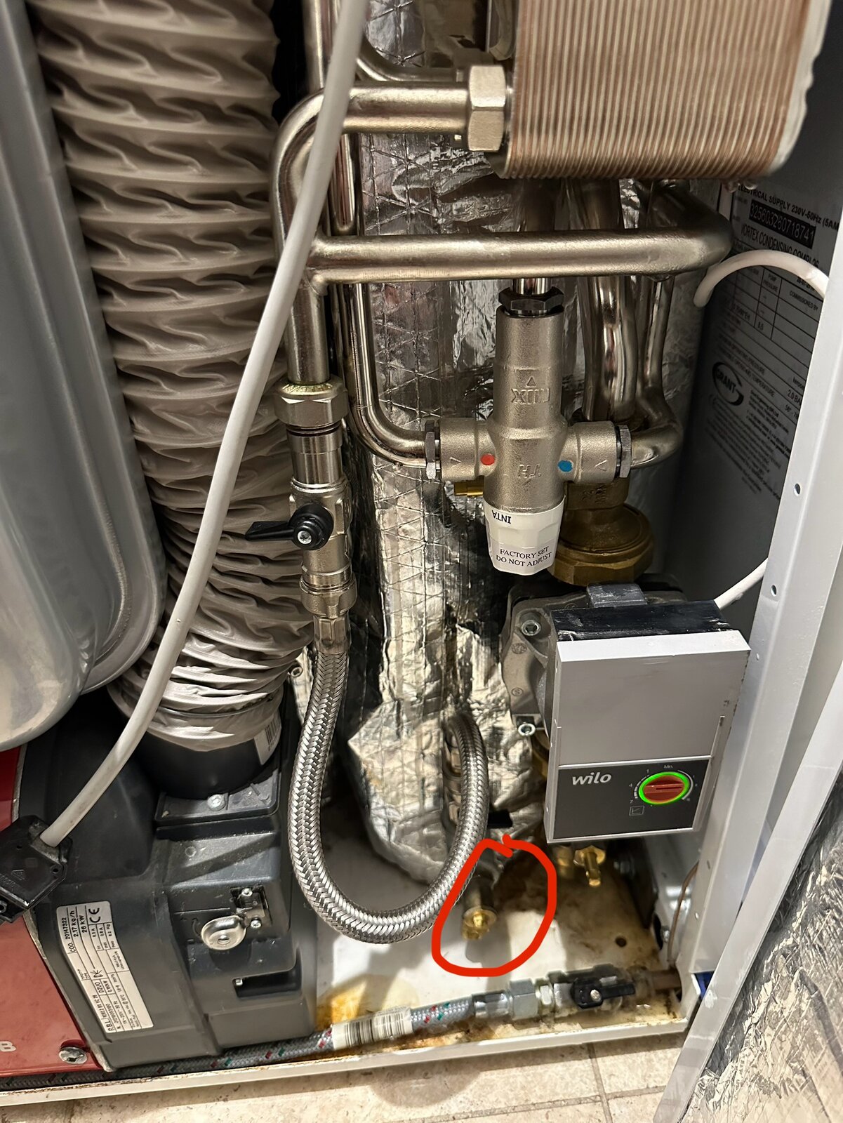 GRANT oil combi boiler PRV leaking DIYnot Forums