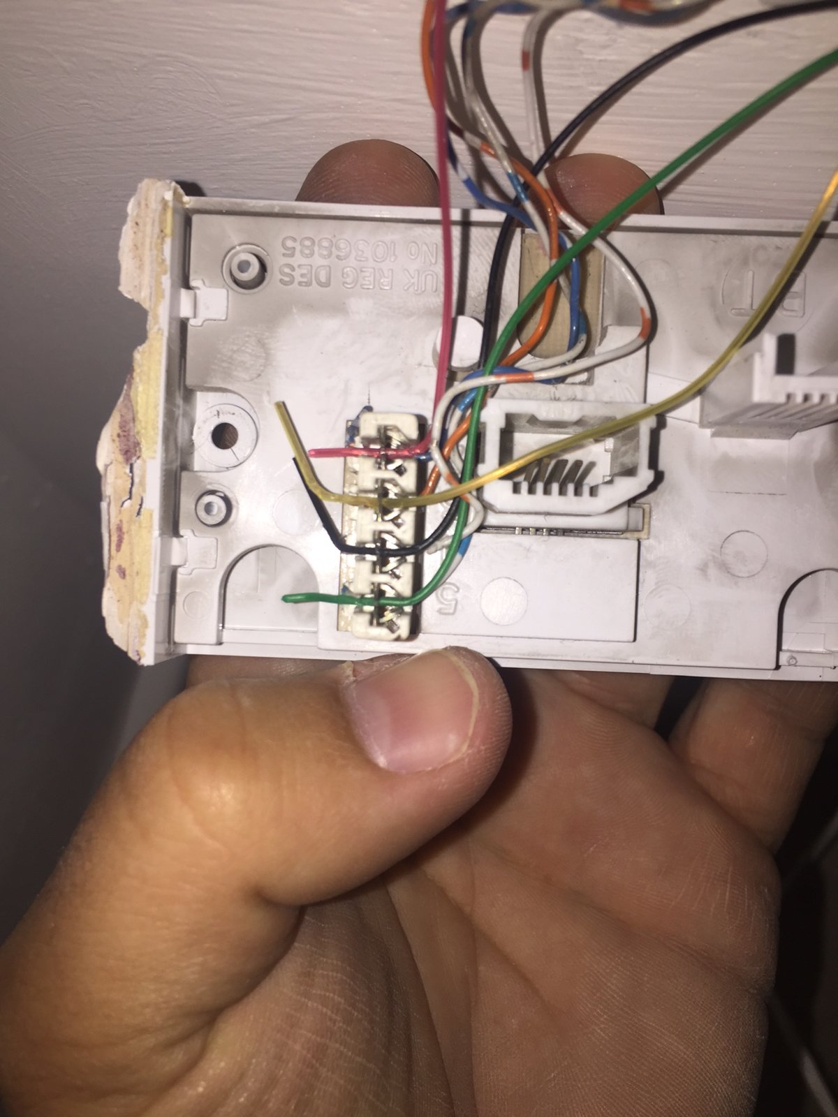 Telephone socket extension wiring question | DIYnot Forums