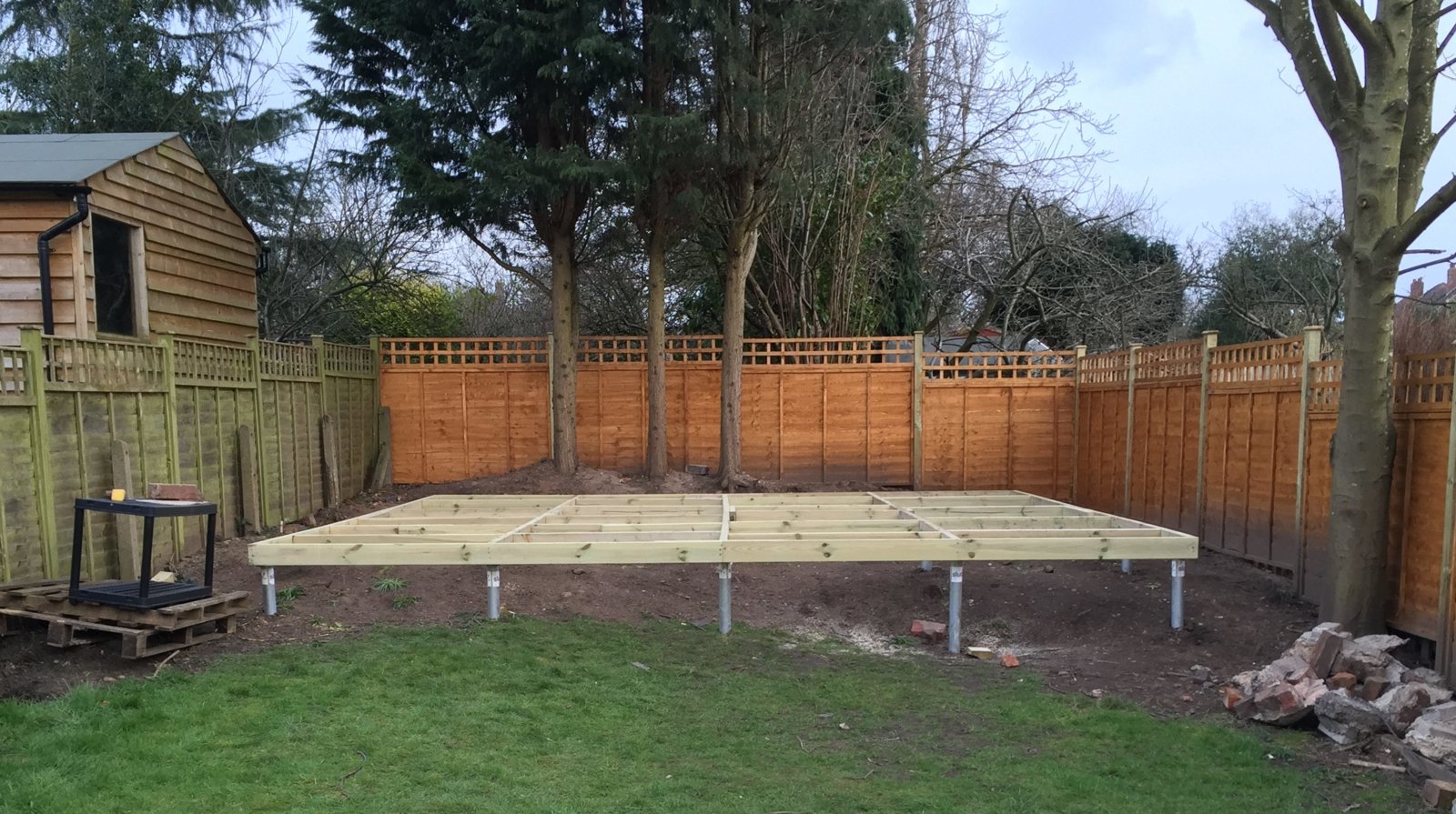 Large shed base on sodden ground DIYnot Forums