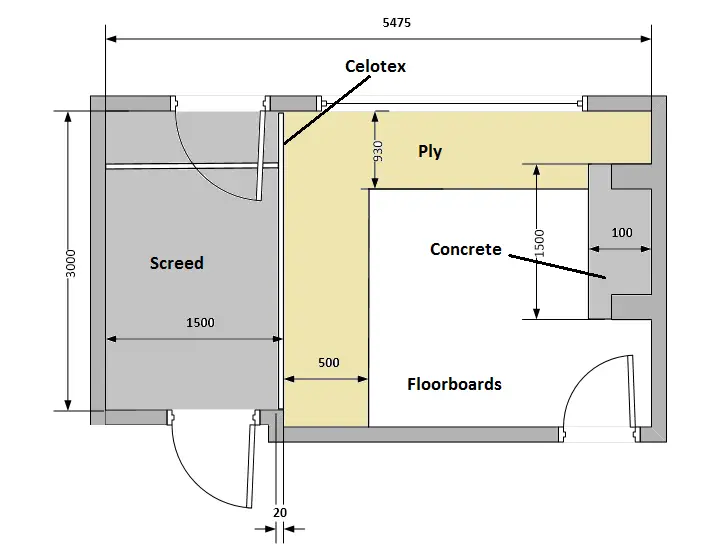 Part Floorboard, Part Screed - Tiling | DIYnot Forums