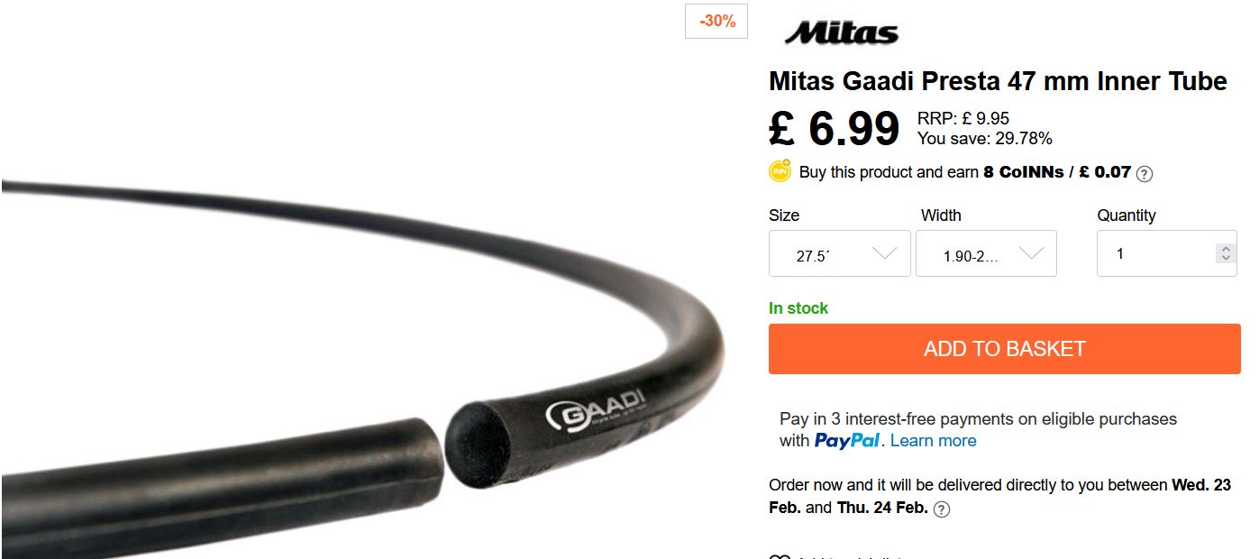 Mitas Gaadi Presta 47 mm Inner Tube.JPG