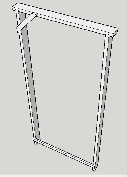 Plain Door Lining with Bracing 001 01.JPG