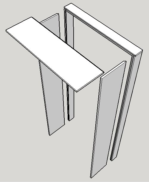 Plain Door Lining with Grooves 001 03.JPG