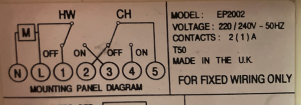 Central heating programmer wiring mysteries | DIYnot Forums