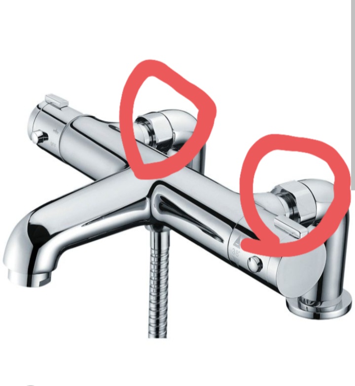 Replacing bath taps flexi shower pipe with thermostatic flow adjustable