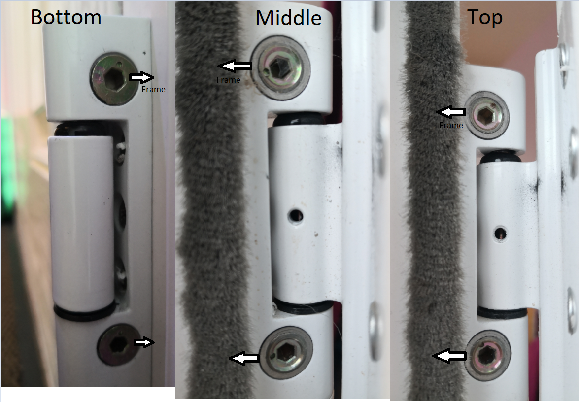 Best way to adjust butt hinge uPCV door DIYnot Forums