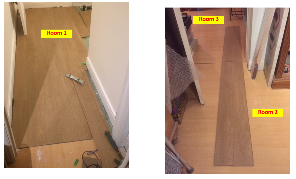 Laying Laminate planks which direction? DIYnot Forums
