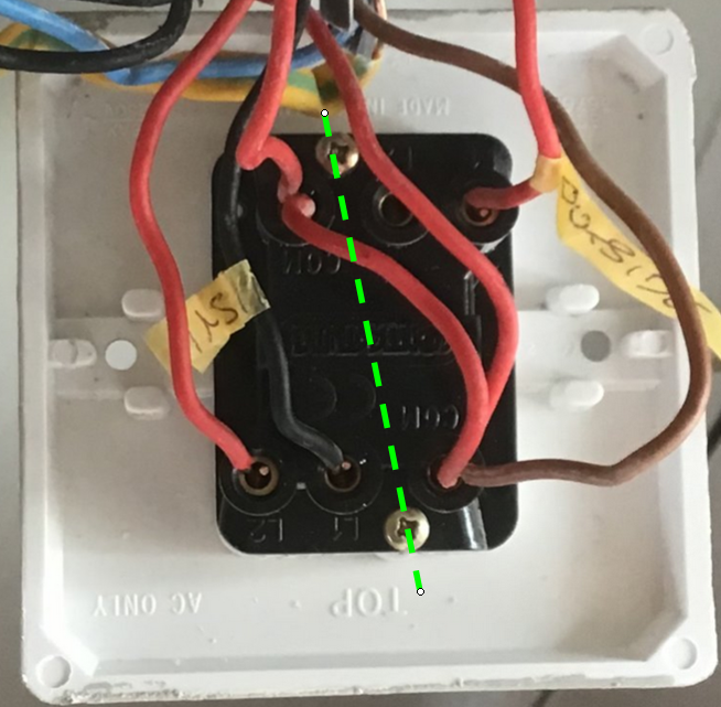 Double switch to two singles... DIYnot Forums