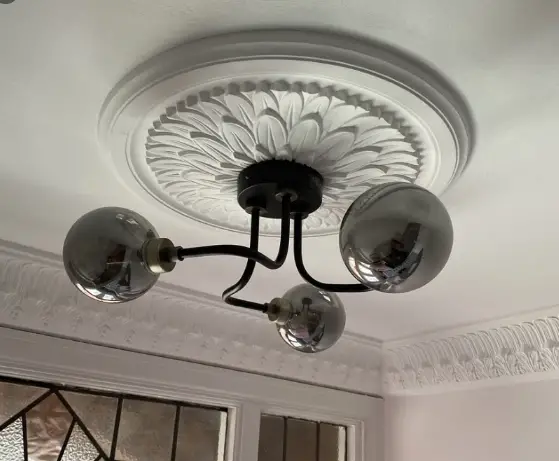 Connecting A Ceiling Rose Through Diynot Forums - How Do You Fit A Plaster Ceiling Rose